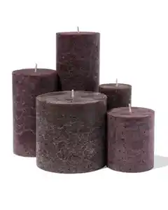 Kerzen, rustikal dunkelbraun