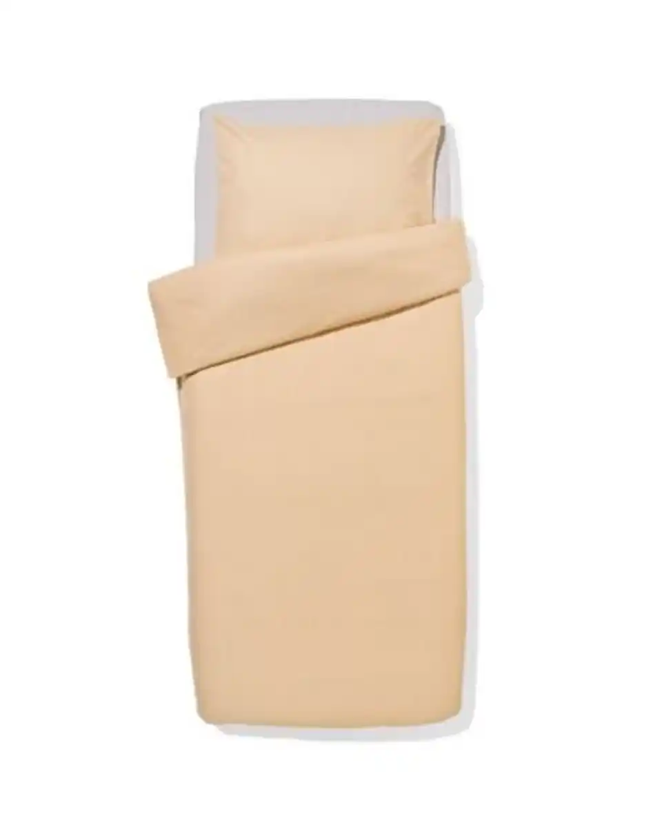 Bild 1 von Bettbezug 140 × 200/220 cm, Flanell, gestreift, beige