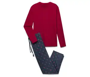 Pyjama, rot-blau