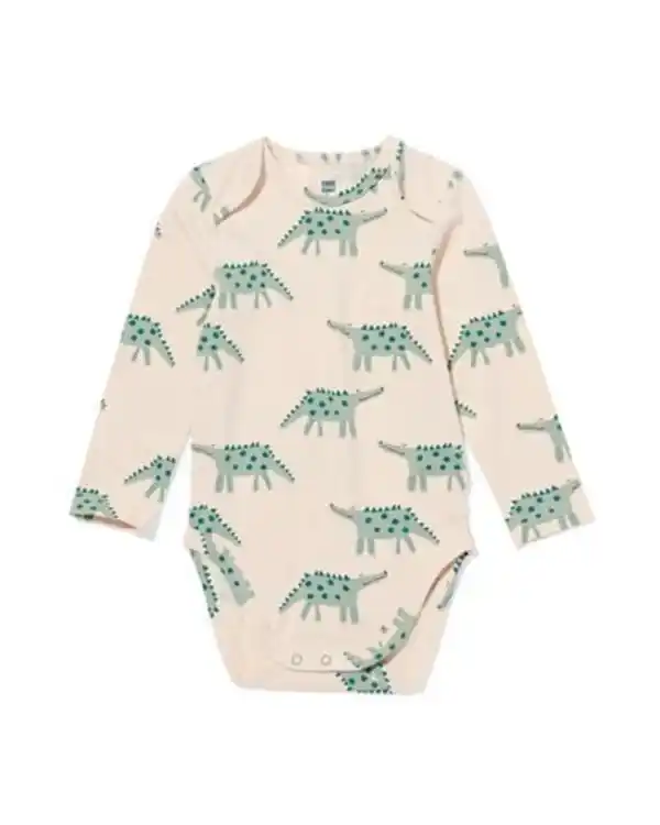 Bild 1 von Strampler mit Stretchanteil, Drache eierschalenfarben