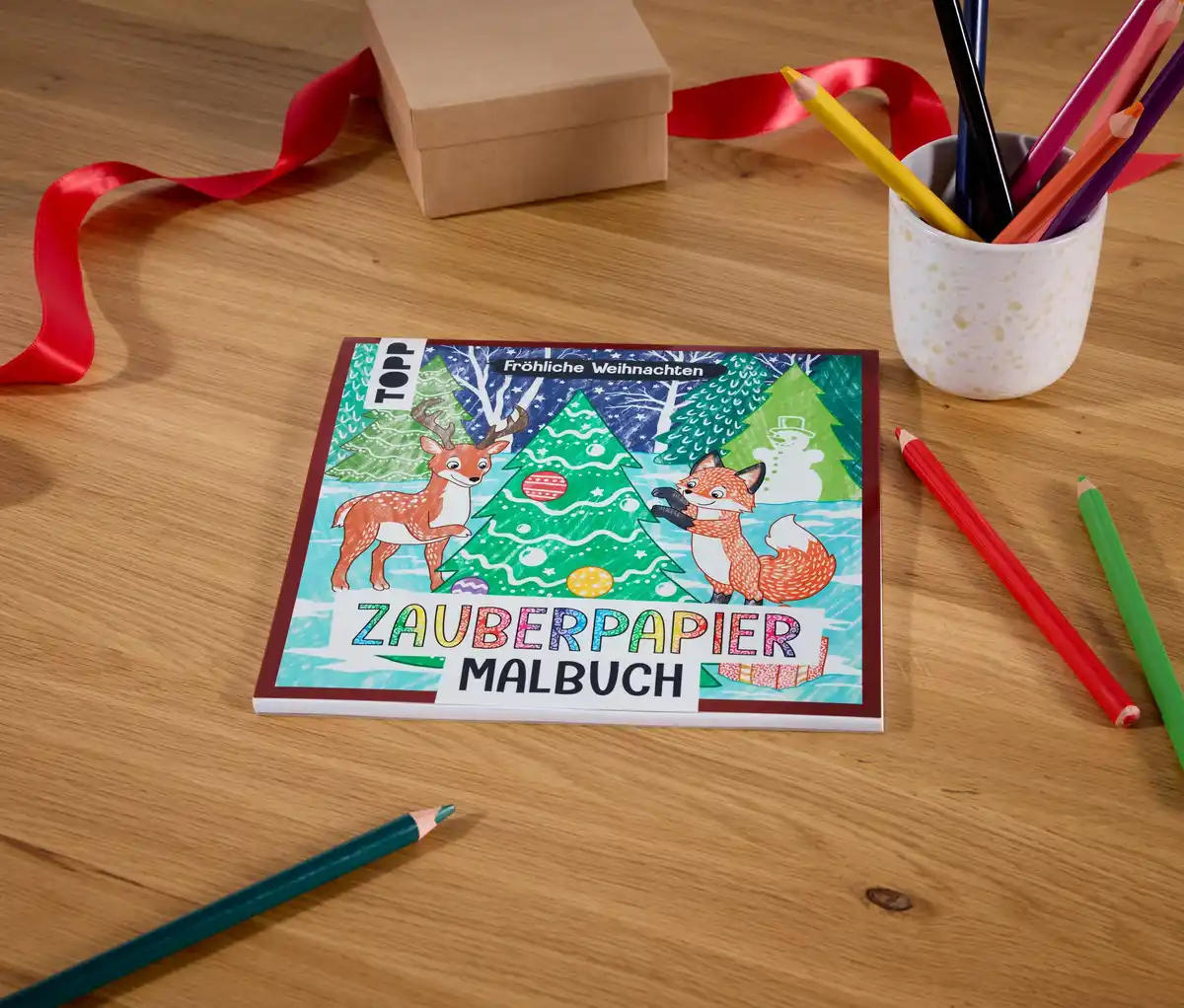 Bild 1 von Zauberpapier-Malbuch »Fröhliche Weihnachten«