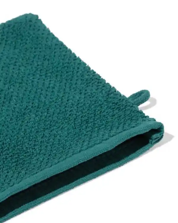 Bild 2 von Waschhandschuh der zweiten Chance, 16 x 21 cm, aus recycelter Baumwolle, Dunkelgrün