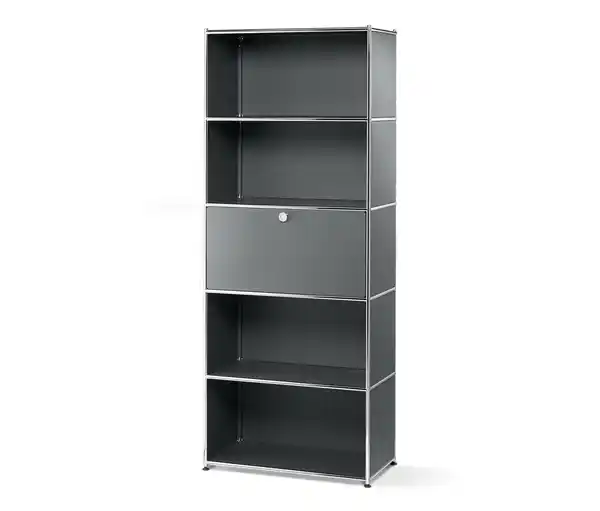 Bild 1 von Hohes Regal Metall »CN3« mit Klappenfach, grau