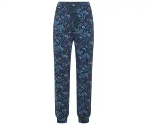 Pyjamahose, blau mit Alloverprint