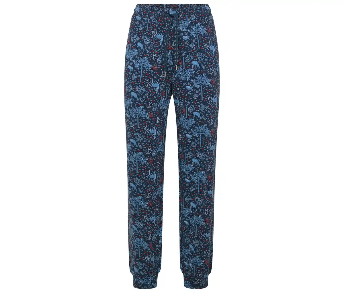 Bild 1 von Pyjamahose, blau mit Alloverprint