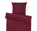 Bild 1 von Biber-Bettwäsche, rot kariert, Normalgröße