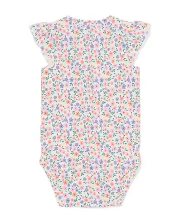 Bild 3 von Strampler Baumwolle mit Stretch Blumen multicolor