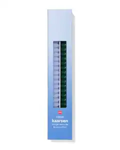 Haushaltskerzen ⌀ 2,2 x 25 cm, gerippt, blau – 2 Stück