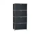 Bild 1 von Highboard Metall »CN3« mit 4 Klappenfächern, schwarz