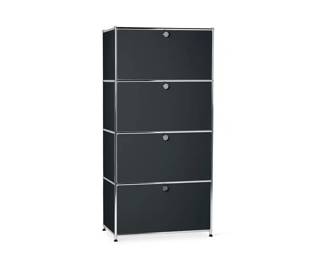 Bild 1 von Highboard Metall »CN3« mit 4 Klappenfächern, schwarz