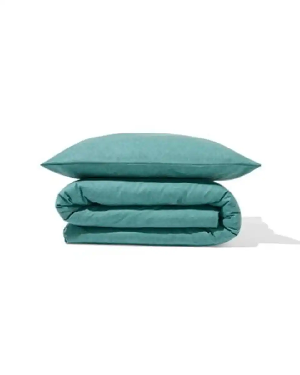 Bild 4 von Bettbezug 140 × 200/220 cm, Flanell, grün meliert