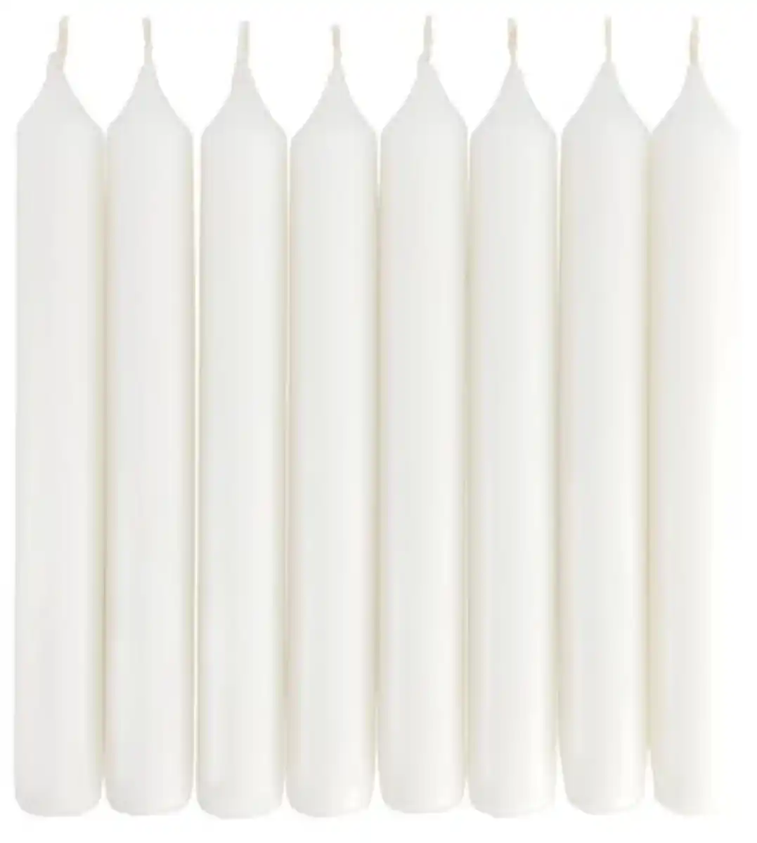 Bild 1 von 8er-Pack Dinnerkerzen, Ø 2 x 17 cm, weiß