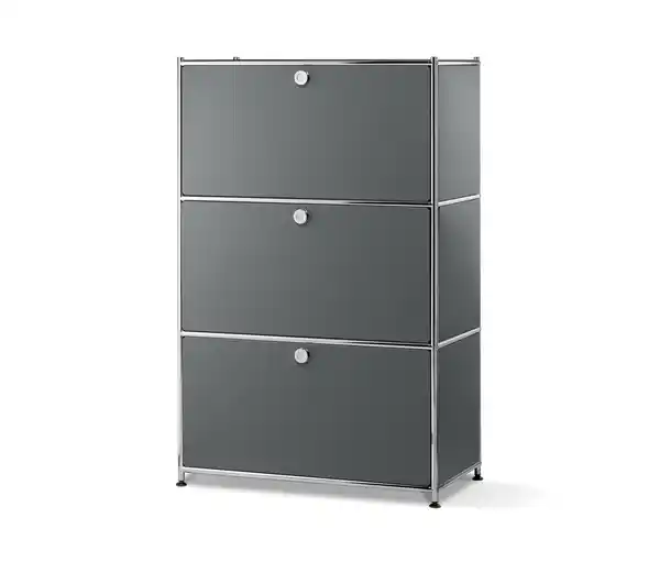 Bild 1 von Regal Metall »CN3« mit 3 Klappenfächern, grau