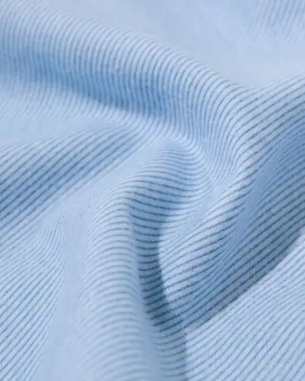 Bild 3 von Bettbezug 200 × 200/220 cm, Flanell, gestreift, hellblau