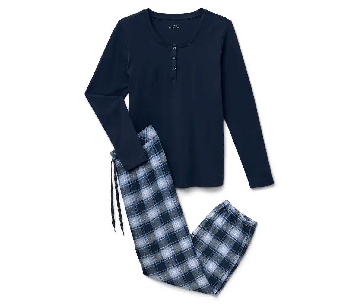 Bild 1 von Flanell-Pyjama-Set, dunkelblau