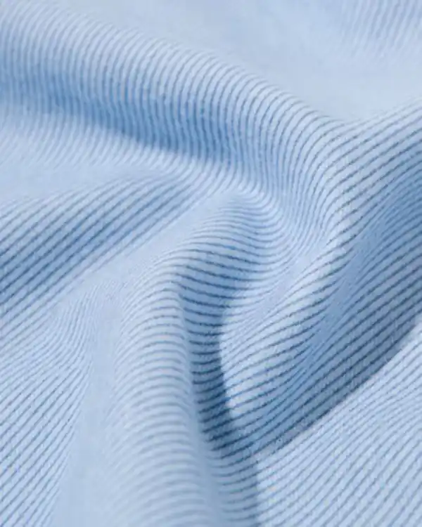 Bild 3 von Bettbezug 240 × 200/220 cm, Flanell, gestreift, hellblau