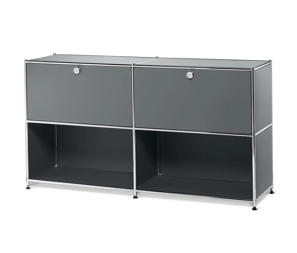 Bild 1 von Sideboard Metall »CN3« mit versetzbaren Klappenfächern, grau