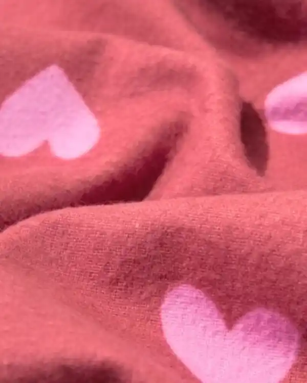 Bild 3 von Kinderbettbezug 140 × 200 cm, Flanell, Herzen