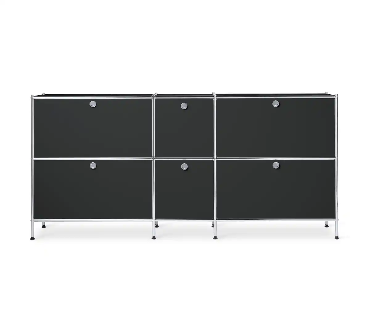 Bild 1 von Sideboard Metall »CN3« groß mit 6 Klappenfächern, schwarz