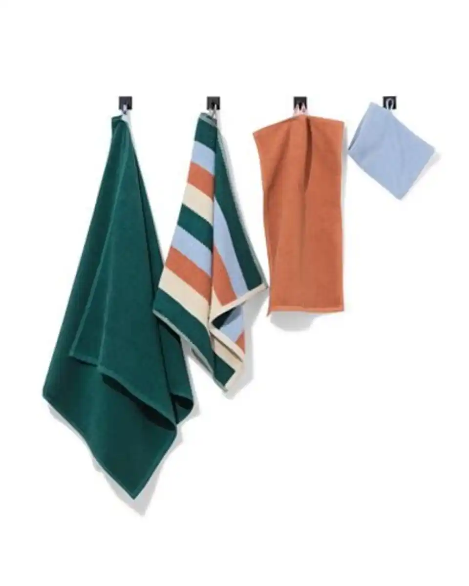 Bild 4 von Waschhandschuh der zweiten Chance, 16 x 21 cm, aus recycelter Baumwolle, gestreift