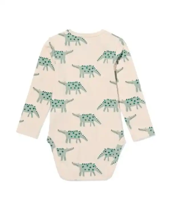 Bild 4 von Strampler mit Stretchanteil, Drache eierschalenfarben