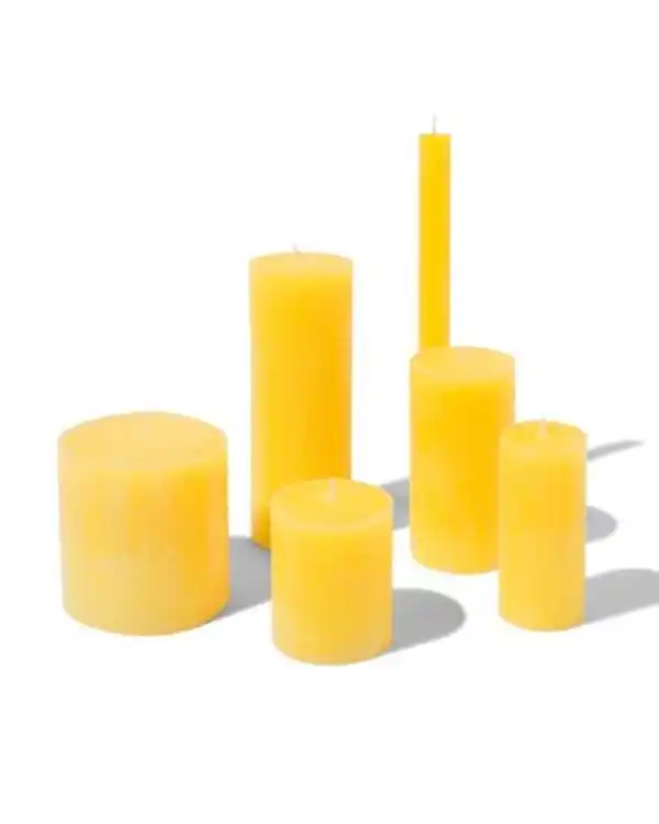 Bild 1 von Kerzen, rustikal hellgelb