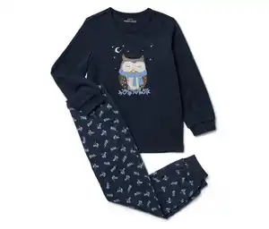 Kinder-Pyjama »Glow in the dark«, Eule