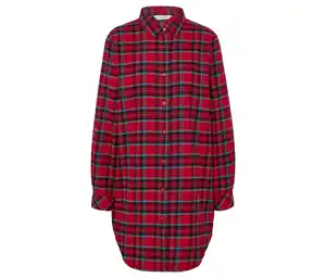 Flanell-Nachthemd, rot