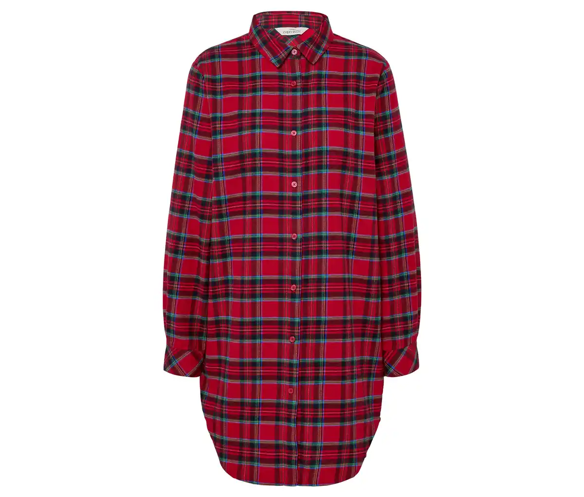 Bild 1 von Flanell-Nachthemd, rot