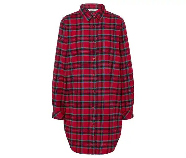 Bild 1 von Flanell-Nachthemd, rot