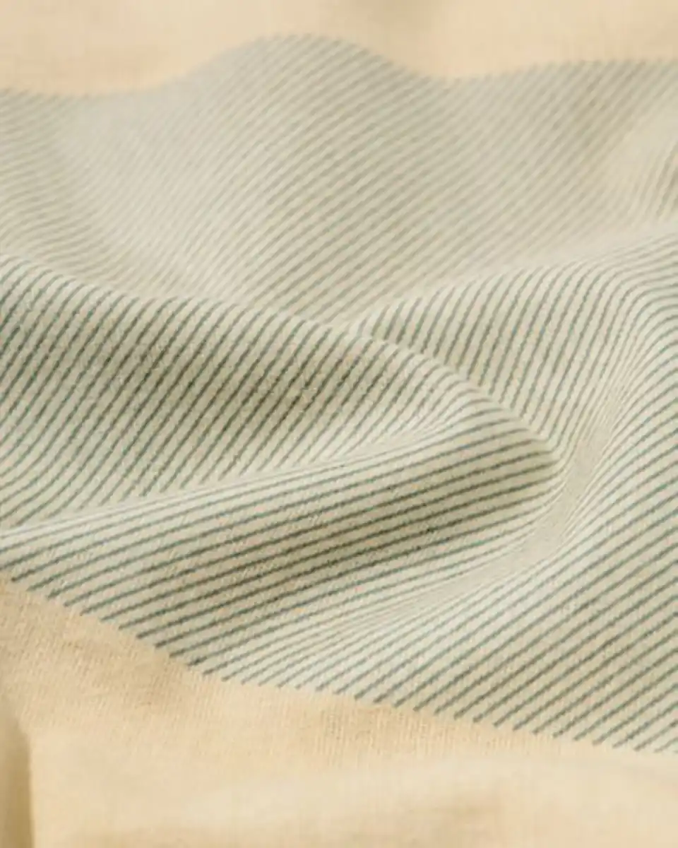 Bild 3 von Bettbezug 240 × 200/220 cm, Flanell, kariert, grün-beige