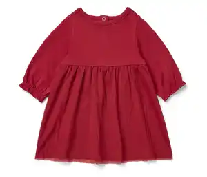 Baby-Jersey-Kleid mit Tüll