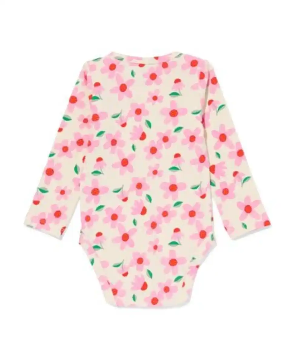 Bild 2 von Strampler mit Stretchanteil, Blumen rosa