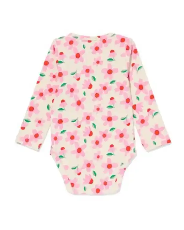 Bild 2 von Strampler mit Stretchanteil, Blumen rosa