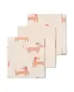 Bild 2 von 3er-Pack Mullwindeln, 60 x 60 cm, Hunde