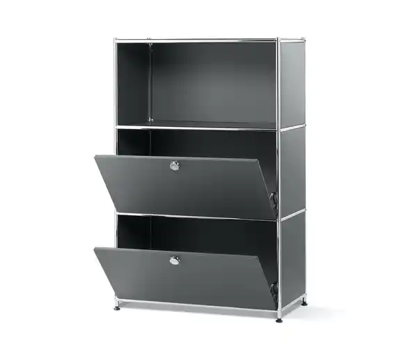 Bild 1 von Regal Metall »CN3« mit 2 Klappenfächern, grau