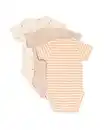 Bild 4 von Strampler Baumwolle mit Stretch – 3 Stück sandfarben