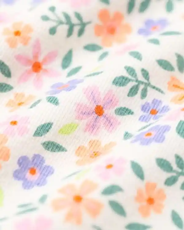 Bild 2 von Strampler Baumwolle mit Stretch Blumen multicolor