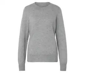 Strickpullover mit Cashmere, grau mel.