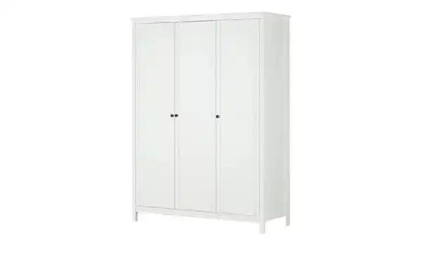 Bild 1 von Massivholz-Drehtürenschrank   ¦ weiß ¦ Maße (cm): B: 155 H: 210 T: 60.0 Schränke > Kleiderschränke > Drehtürenschränke - Möbel Kraft