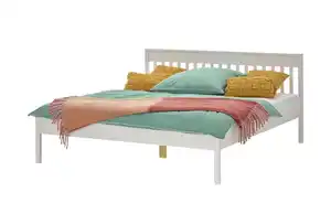 Bettgestell Massivholz   ¦ weiß ¦ Maße (cm): B: 187 H: 92 Betten > Bettgestelle - Möbel Kraft