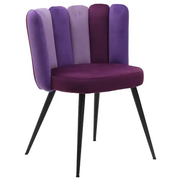 Bild 1 von home24 Stuhl, Lila, Metall, Textil, Rundrohr, 58.5x79x55.5 cm, Stühle
