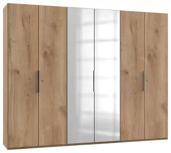 Bild 1 von Drehtürenschrank Level 36A mit Spiegel ca. 300 cm Eiche Dekor, Eichefarben