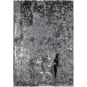 Novel Webteppich Timeline Quantum, Grau, Hellgrau, Dunkelgrau, Textil, Uni, rechteckig, 240x290 cm, in verschiedenen Größen erhältlich, Teppiche & Böden, Teppiche, Moderne Teppiche