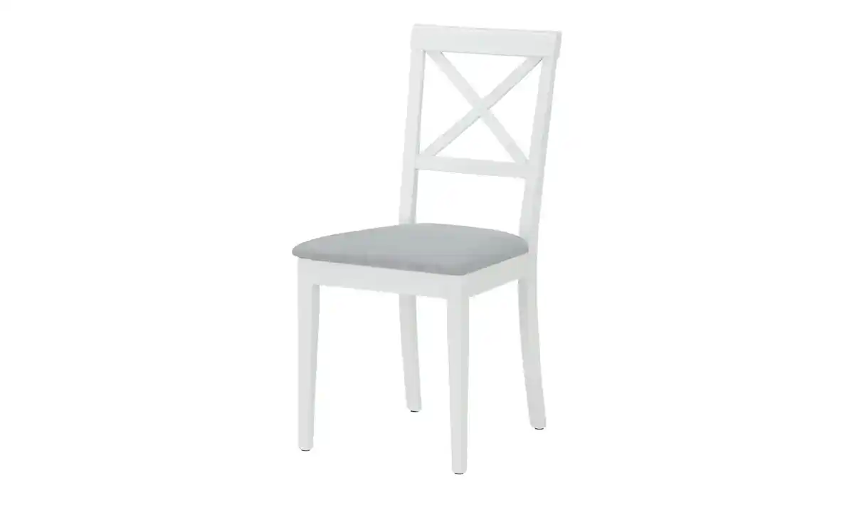 Bild 1 von Esszimmerstuhl Massivholzgestell aus Buche  ¦ weiß ¦ Maße (cm): B: 42,5 H: 90,5 T: 51.5 Stühle > Esszimmerstühle - Möbel Kraft