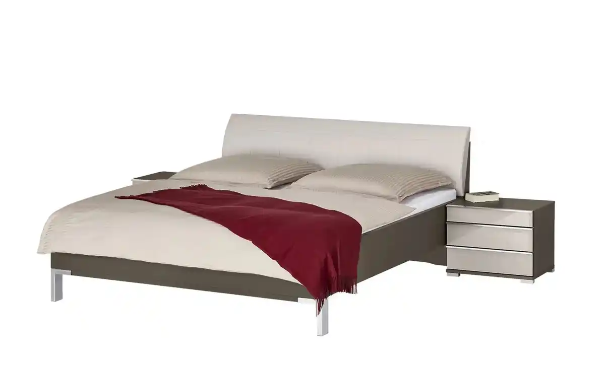 Bild 1 von Bettanlage   ¦ braun ¦ Maße (cm): B: 309 H: 97 Betten > Doppelbetten - Möbel Kraft