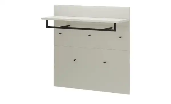Bild 1 von Primo Garderobenpaneel  Levi ¦ beige ¦ Holzwerkstoff,Glas ¦ Maße (cm): B: 97 H: 96 T: 30.0 Garderoben & Kleiderstangen > Wandgarderoben - Möbel Kraft