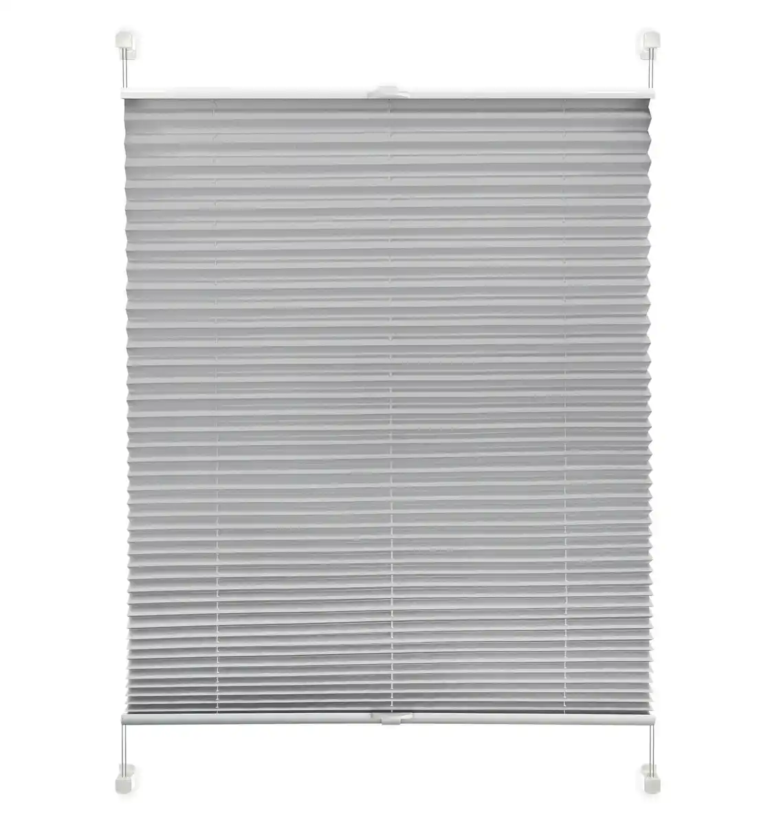 Bild 1 von Plissee Solid Crash Silber ca. 60x130cm, Grau