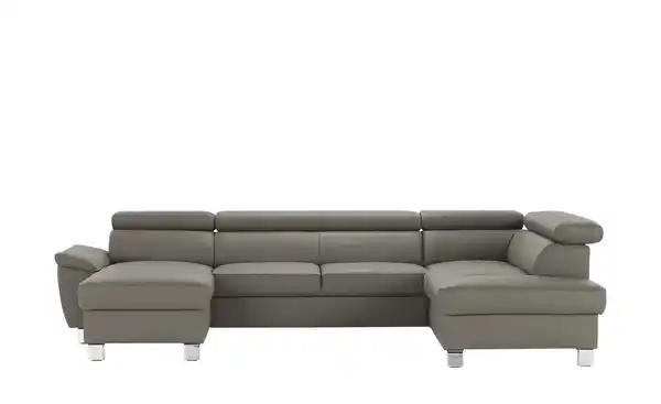 Bild 1 von Primo Wohnlandschaft aus Echtleder  ¦ grau ¦ Maße (cm): B: 315 H: 90 T: 208.0 Polstermöbel > Sofas > Ledersofas - Möbel Kraft