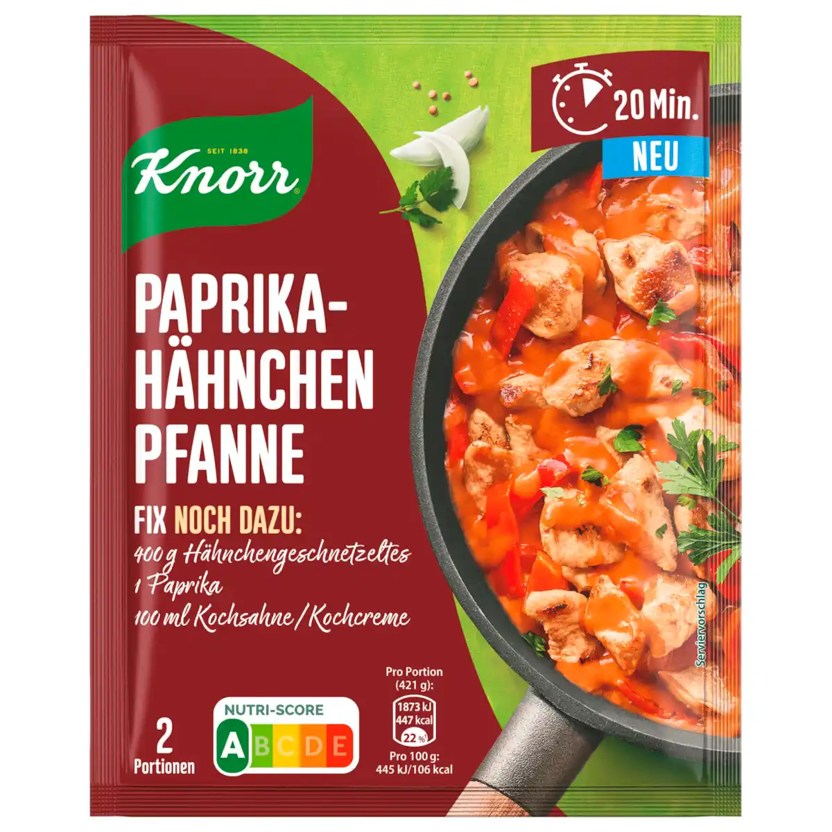 Bild 1 von Knorr Fix Paprika-Hähnchenpfanne 33g
